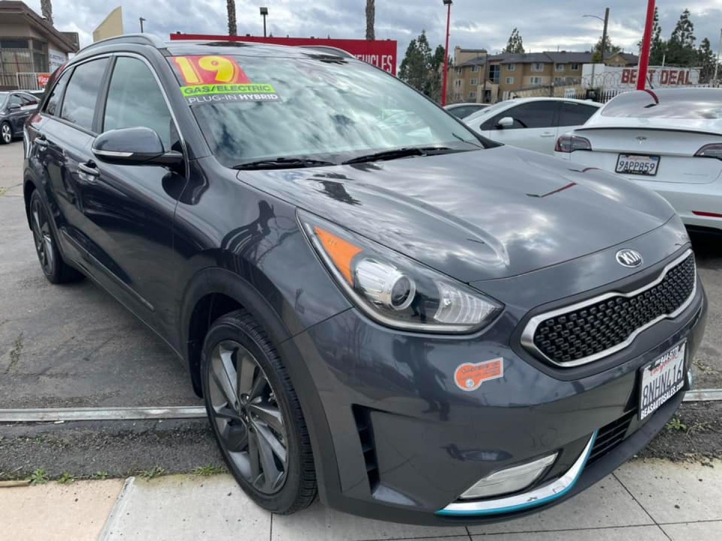 2019 DARK GRAY /GRAY Kia Niro Plug In Hybrid (KNDCD3LD9K5) , located at 744 E Miner Ave, Stockton, CA, 95202, (209) 944-5770, 37.956863, -121.282082 - Photo#0